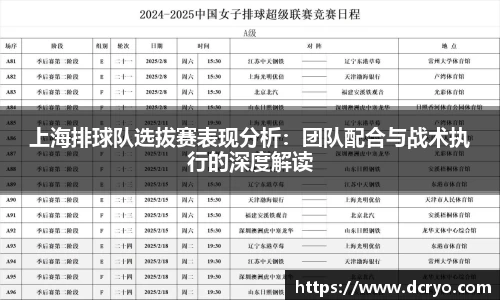 上海排球队选拔赛表现分析：团队配合与战术执行的深度解读